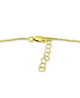 Giani Bernini Cubic Zirconia Heart Key Ankle Bracelet, Created for Macy's