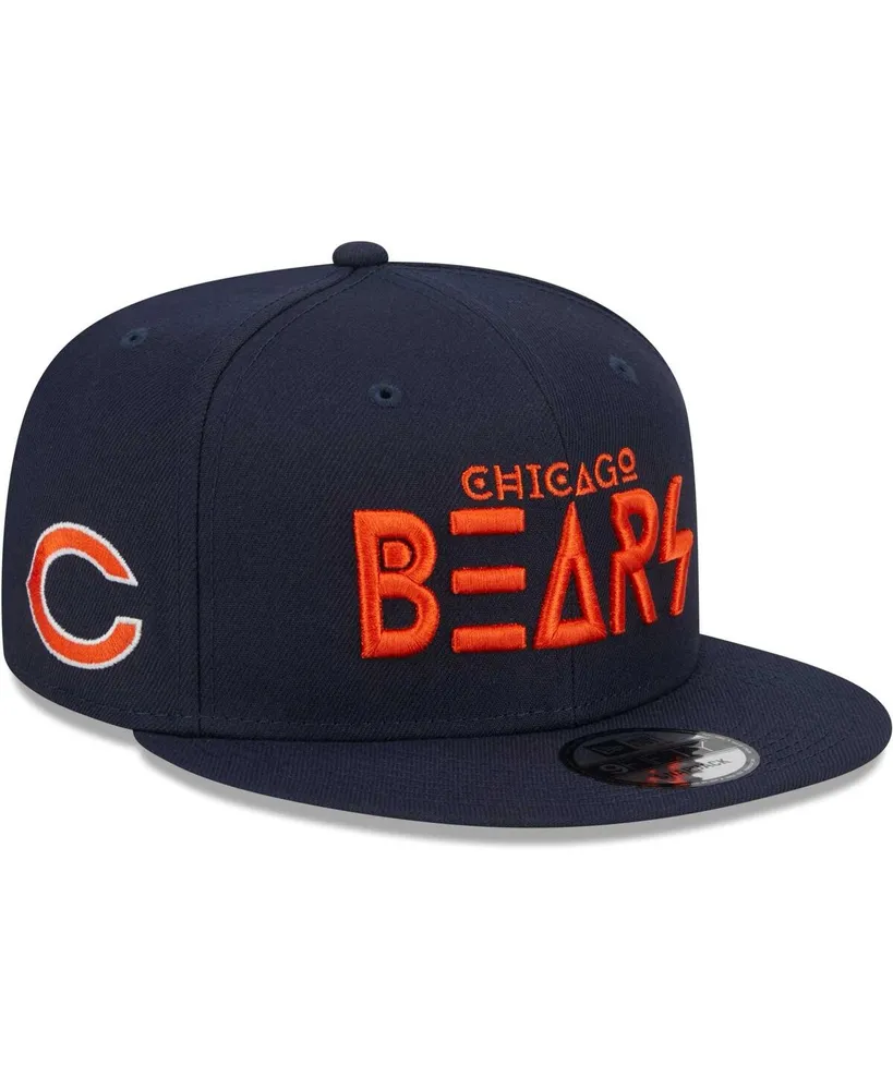 Men's New Era Navy Chicago Bears Main Script 9FIFTY Snapback Hat