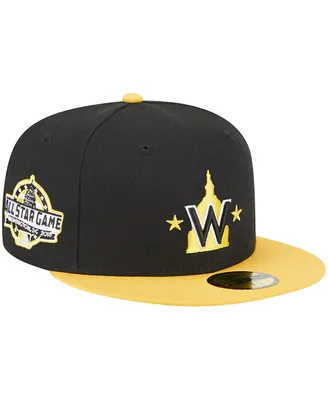 Men's New Era Black, Gold Washington Nationals 59FIFTY Fitted Hat
