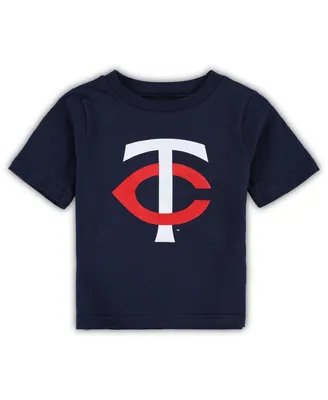 Infant Boys and Girls Navy Minnesota Twins Team Crew Primary Logo T-shirt