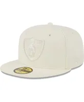 Men's New Era Cream Las Vegas Raiders Color Pack 59FIFTY Fitted Hat