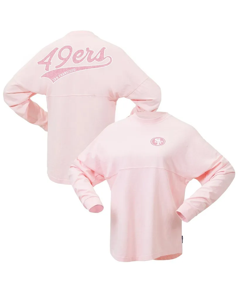 Women's Fanatics Pink San Francisco 49ers Millennial Spirit Jersey T-shirt