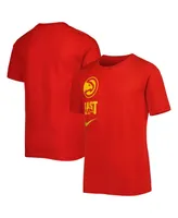 Big Boys and Girls Nike Red Atlanta Hawks Vs Block Essential T-shirt