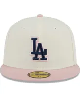 Men's New Era White, Pink Los Angeles Dodgers Chrome Rogue 59FIFTY Fitted Hat