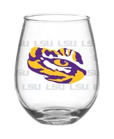 Lsu Tigers 15 Oz Mom Stemless Wine Glass