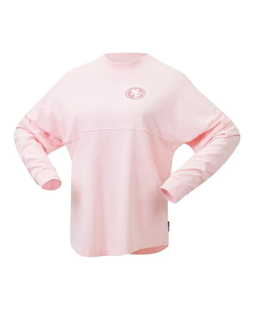 Women's Fanatics Pink San Francisco 49ers Millennial Spirit Jersey T-shirt