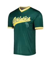 Men's Stitches Green Oakland Athletics Cooperstown Collection Team Jersey