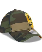 Men's New Era Camo Green Bay Packers Punched Out 39THIRTY Flex Hat