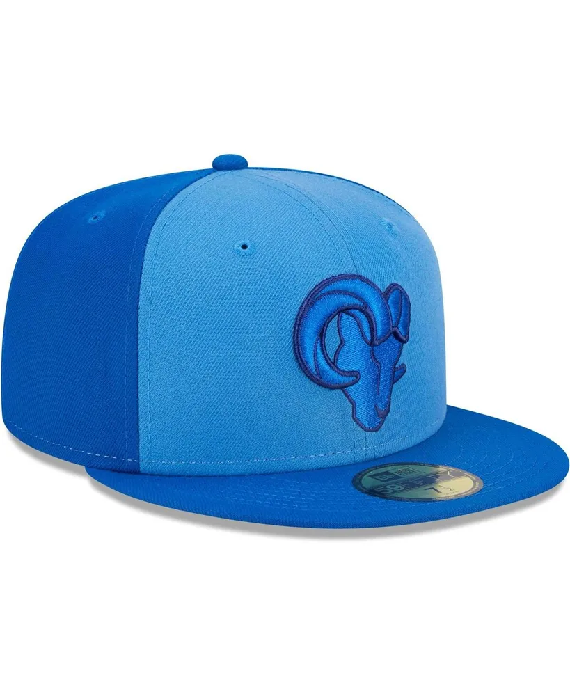 Men's New Era Royal Los Angeles Rams Tri-Tone 59FIFTY Fitted Hat