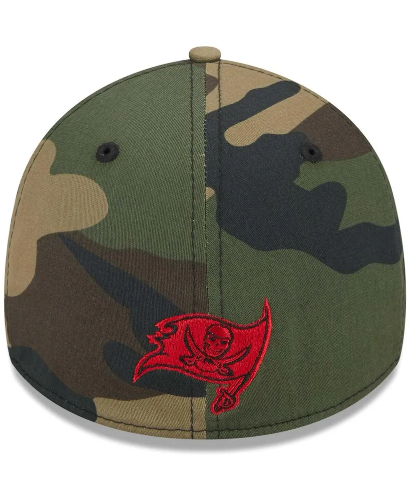 Men's New Era Camo Tampa Bay Buccaneers Punched Out 39THIRTY Flex Hat