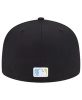 Men's New Era Black Miami Marlins Multi-Color Pack 59FIFTY Fitted Hat