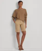 Lauren Ralph Twill Stretch Bermuda Shorts, Regular & Petite