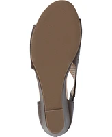 Journee Collection Women's Aretha Perforated Peep Toe Wedge Sandals