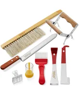 Honey Keeper 8-Piece Beekeeping Tool Kit - Essential Starter Supplies for Beginner Beekeepers