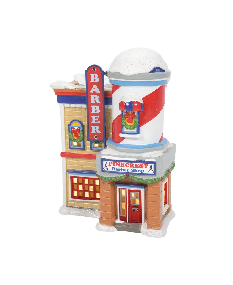 Department 56 Pinecrest Barber Shop Figurine