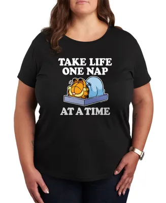 Hybrid Apparel Trendy Plus Garfield Graphic T-shirt