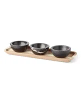 Lenox Lx Collective Tray Set with 3 Dip Bowls