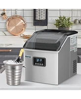 2 In 1 Ice Maker Water Dispenser Countertop 36Lbs/24H Lcd Display Portable