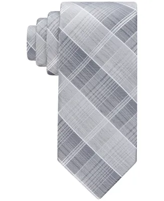 Calvin Klein Men's Ombre Plaid Tie