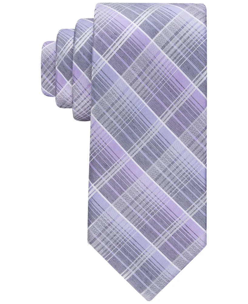 Calvin Klein Men's Ombre Plaid Tie