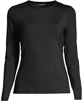 Lands' End Women's Petite Long Sleeve Relaxed Upf 50 Rash Guard