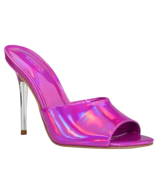 Guess Women's Molle Slip-on Heeled Mule Fashion Dress Sandals