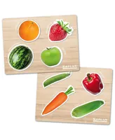 Kaplan Early Learning Healthy Foods Inside and Out Puzzles - Set of 2