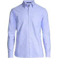 Lands' End Men's Tailored Fit Long Sleeve Sail Rigger Oxford Shirt