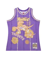 Men's Mitchell & Ness Vince Carter Purple Toronto Raptors Swingman Sidewalk Sketch Jersey