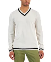 Club Room Men's V-Neck Merino Cricket Sweater, Created for Macy's