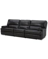 Closeout Binardo Zero Gravity Leather Sectional Collection Created For Macys