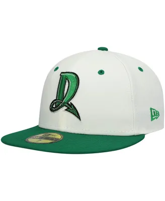 Men's New Era White Dayton Dragons Alternate Authentic Collection 59FIFTY Fitted Hat