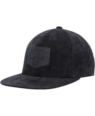 Men's Fox Black Fixated Snapback Hat