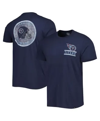 Men's '47 Brand Navy Tennessee Titans Open Field Franklin T-shirt