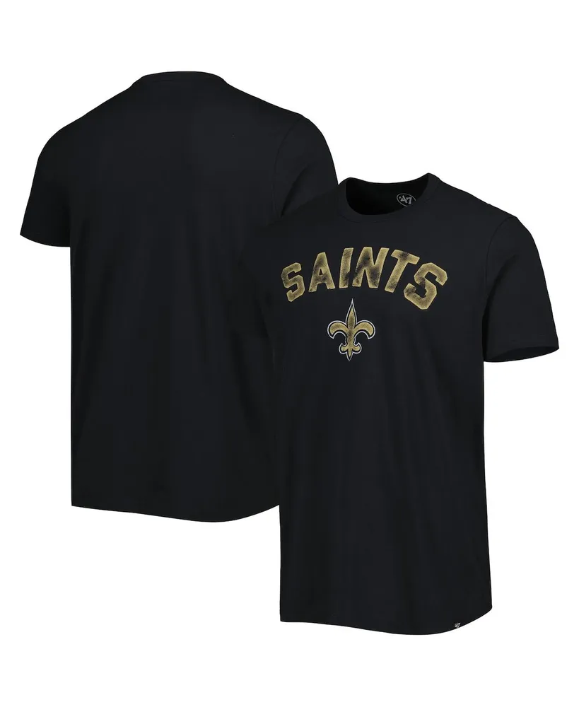 Men's '47 Brand Black New Orleans Saints All Arch Franklin T-shirt