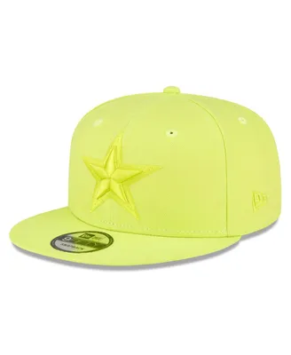 Men's New Era Neon Green Dallas Cowboys Color Pack Brights 9FIFTY Snapback Hat