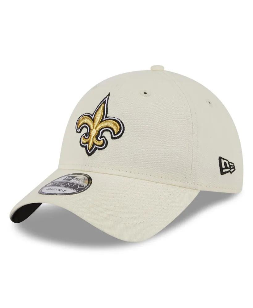 Men's New Era Cream/Black Orleans Saints Chrome Collection 59FIFTY Fitted Hat