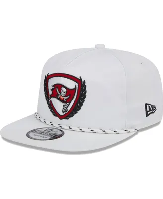 Men's New Era White Tampa Bay Buccaneers Tee Golfer 9FIFTY Snapback Hat