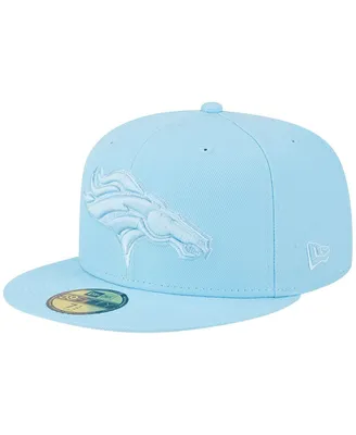 Men's New Era Light Blue Denver Broncos Color Pack Brights 59FIFTY Fitted Hat