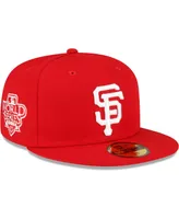 Men's New Era Red San Francisco Giants Sidepatch 59FIFTY Fitted Hat