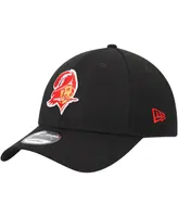 Men's New Era Black Tampa Bay Buccaneers Throwback The League 9FORTY Adjustable Hat