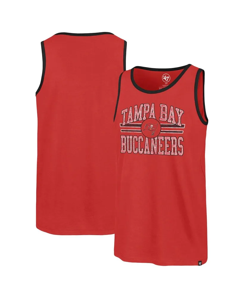 Men's '47 Brand Red Tampa Bay Buccaneers Winger Franklin Tank Top