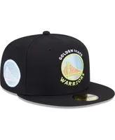 Men's New Era Black Golden State Warriors Color Pack 59FIFTY Fitted Hat