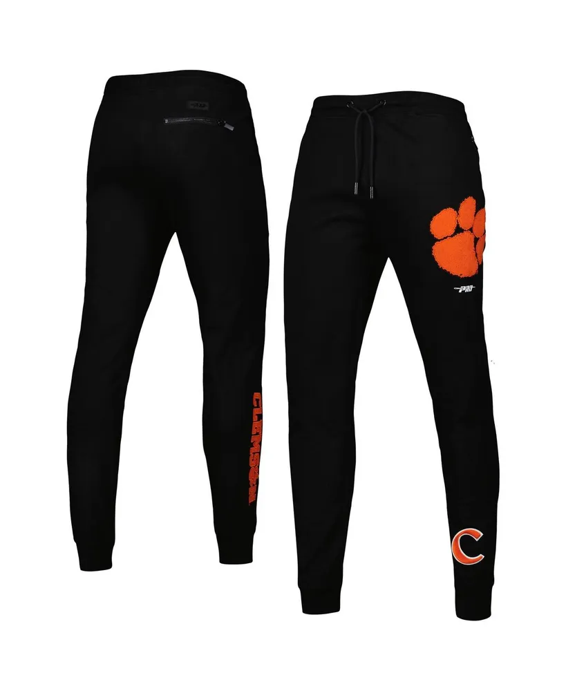 Men's Pro Standard Black Clemson Tigers Classic Dk Jogger Pants