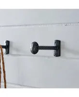 Danya B Industrial Decorative Cast Iron 6-Piece Nail Head Wall Hooks Set