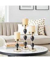 Danya B Talia Candlestick Taper 3-Piece Candle Holders Set