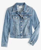 On 34th Women's Classic Denim Trucker Jacket, Created for Macy's