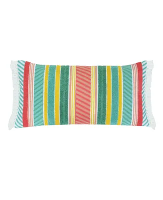 Levtex Summertime Crewel Stitch Decorative Pillow, 24" x 12"