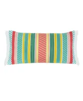 Levtex Summertime Crewel Stitch Decorative Pillow, 24" x 12"