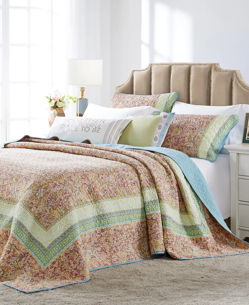Greenland Home Fashions Palisades Cotton, Polyester Modern 3 Piece Bedspread Set